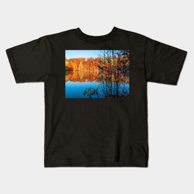 Autumn Contrast Kids T-Shirt by andykazie